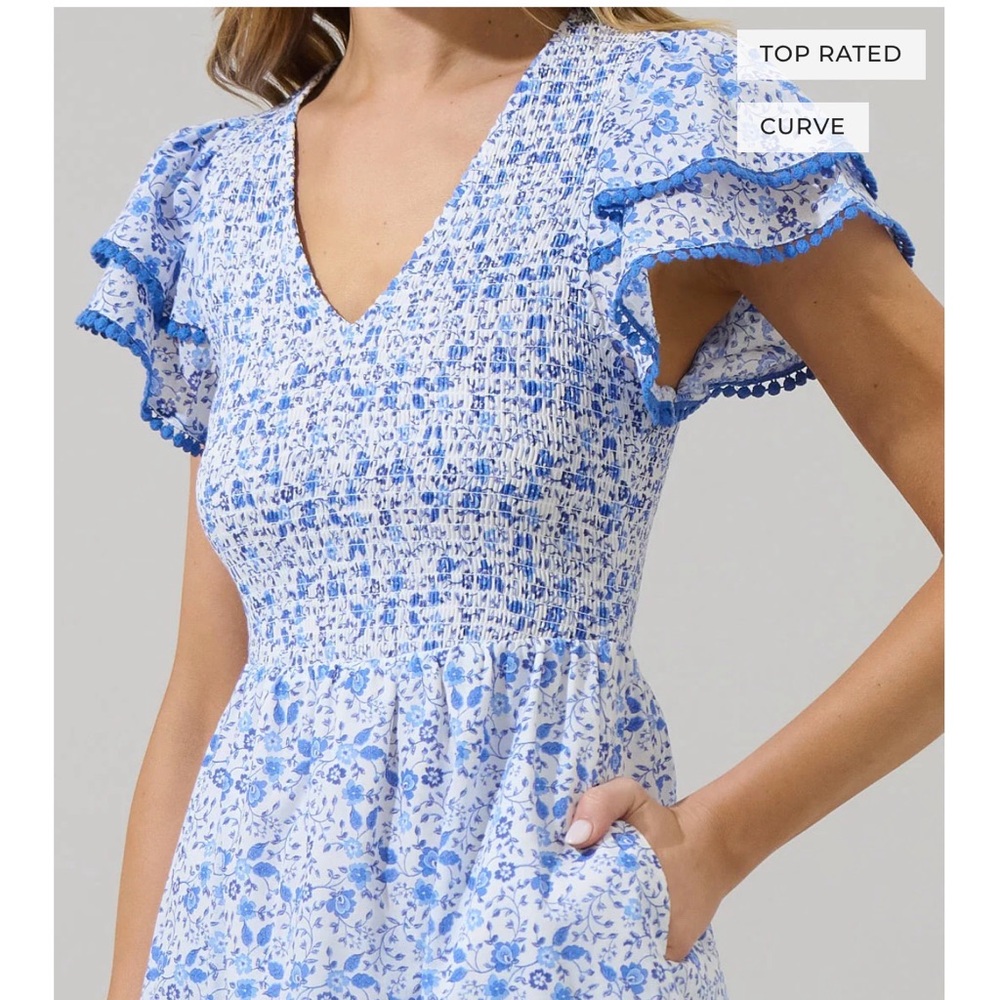 Sugarlips Maisie Floral Pattern Tiered Midi Dress
100% Cotton Size Medium NWT